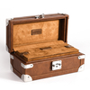 Caja de colección de relojes de cuero de lujo con 8 ranuras para hombres