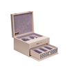 Caja de perfume vacía de cuero PU de marca de lujo con cajón