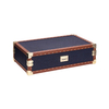  Caja de almacenamiento de reloj de pulsera de cuero de lujo con 4 ranuras para hombres
