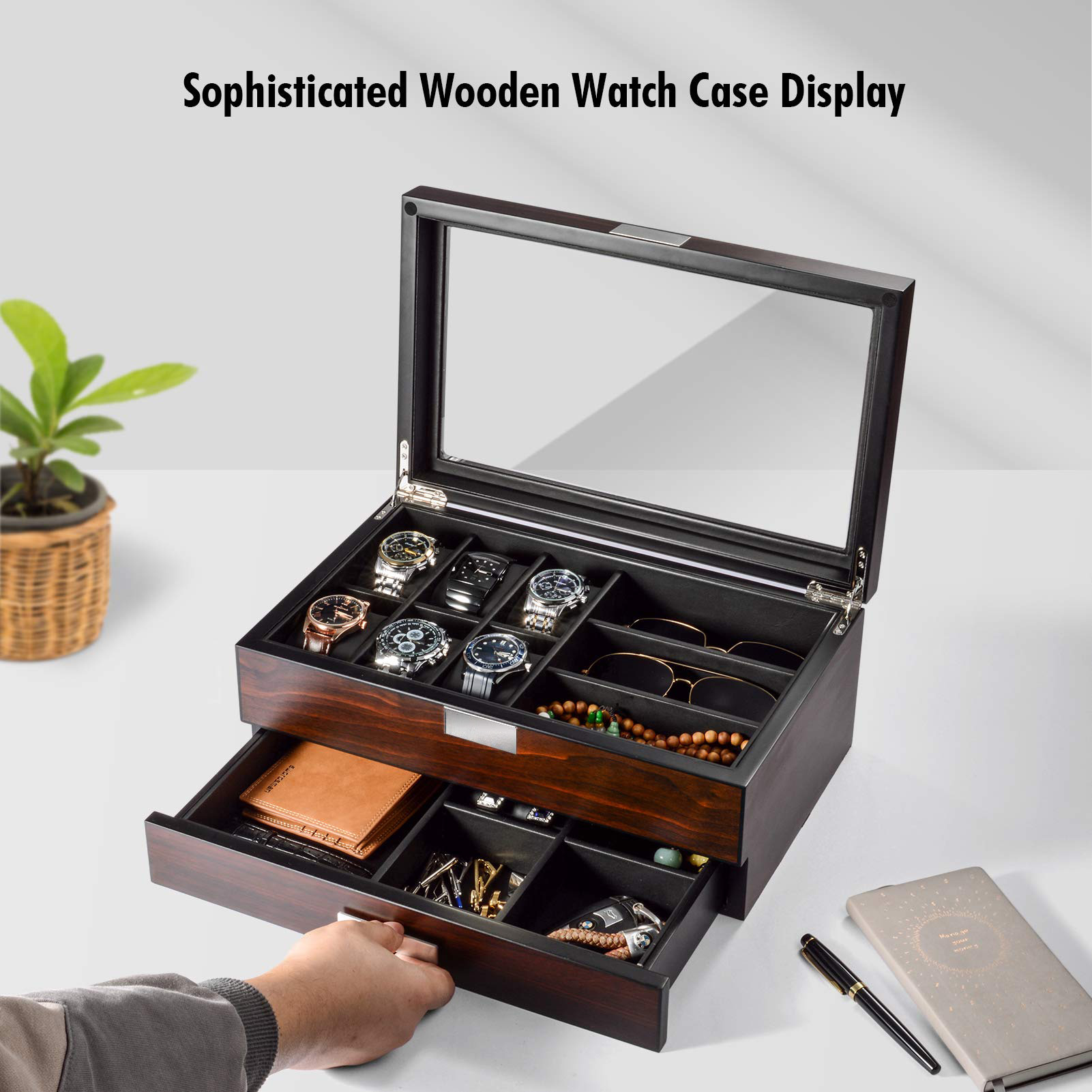 caja de reloj de lujo